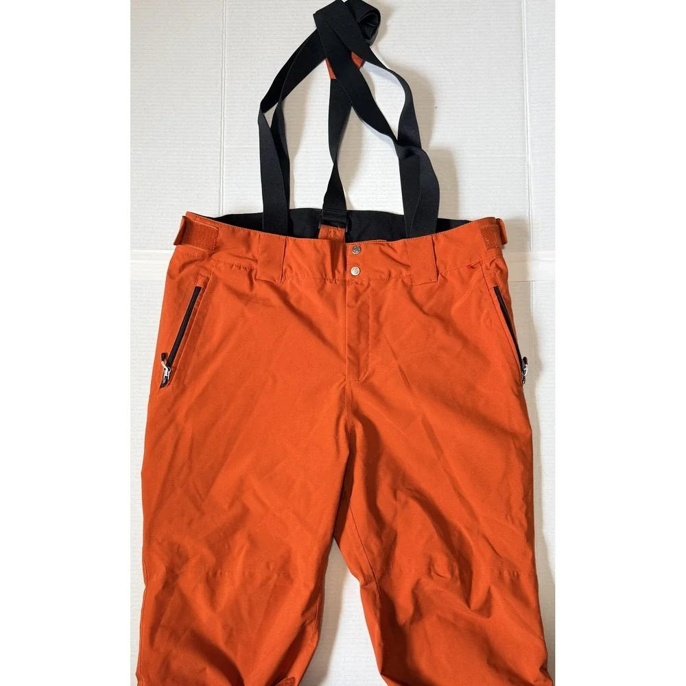 DARE2B - Men's Ski Snow Pants - Orange Insulated Bib Suspenders Waterproof - XXL